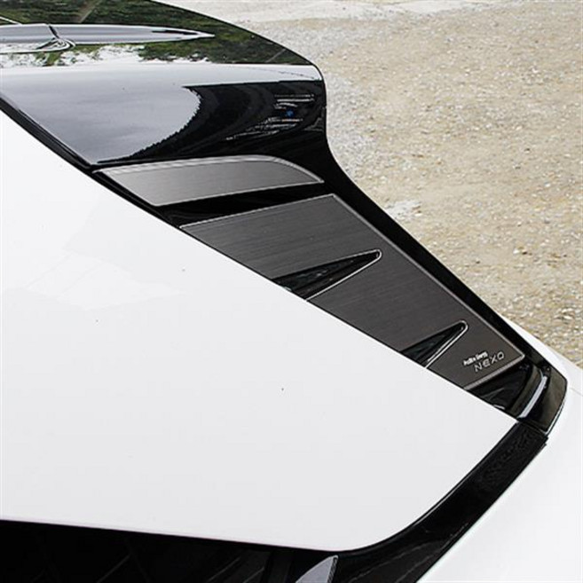 디디앤카 넥쏘 리어 글라스 윙 사이드 몰딩 악세사리 용품 호환, 1.글라스포인트 실버