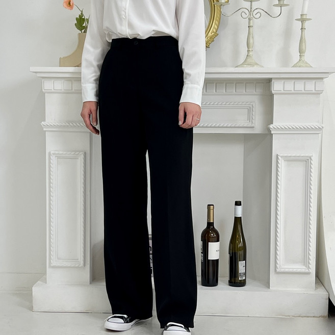 국산 3단 기장 여성 슬랙스 바지 와이드 팬츠 키큰녀 키작녀 바지