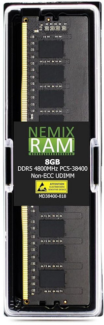 NEMIX RAM 256GB (8X32GB) DDR5 4800MHZ PC5-38400 2Rx8 1.1V CL40 288-PIN ECC Un ered UDIMM Memory KIT