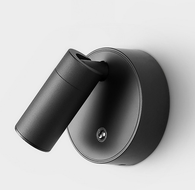 HK sell 밀키웨이 KC인증 2000mAh 대용량 배터리 원터치 자석부착형 LED 벽등, 블랙, 주광색