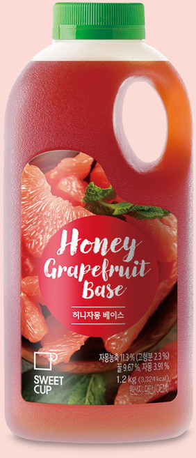 스위트컵 허니자몽 베이스, 1.2kg, 1개