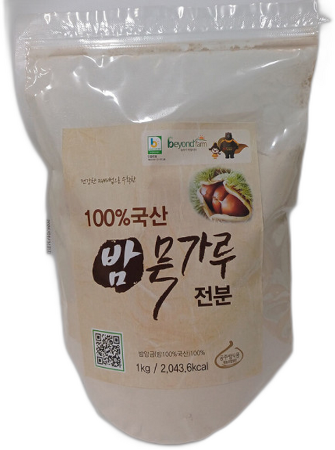 100국산 밤묵가루(1Kg)/부침/묵밥/밤묵/묵가루, 1개, 1kg