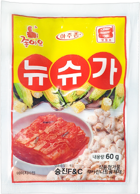 우리승진식품 맷돌표 아주존 뉴슈가, 60g, 5개