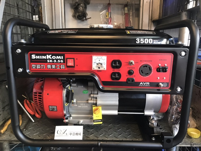 SHINKOMI 型鋼力 SK-3.5G 發電機 3500W AVR 自動穩壓, 1個, 3500w刷卡發票