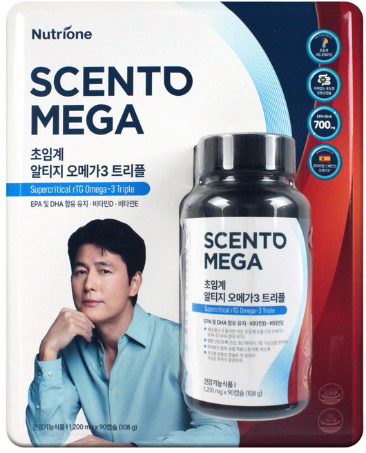 뉴트리원 센토메가 초임계 rTG오메가3 트리플, 90정, 1개
