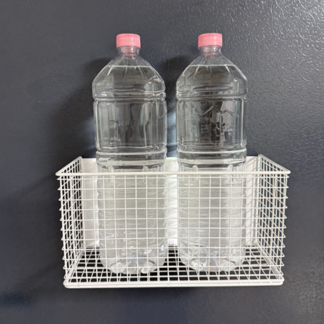 세탁기 현관문 대형 다용도 자석선반 2종, 화이트, 1개