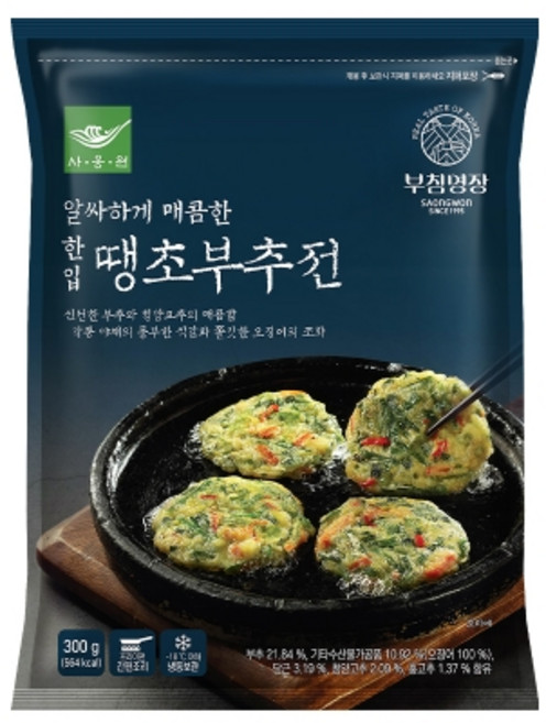 사옹원 한입 땡초부추전, 300g, 2개