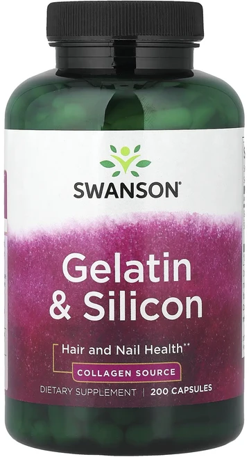 Swanson 젤라틴 & 실리콘 캡슐 200정, Swanson 젤라틴  실리콘 캡슐 200정, 1개 - 쿠팡