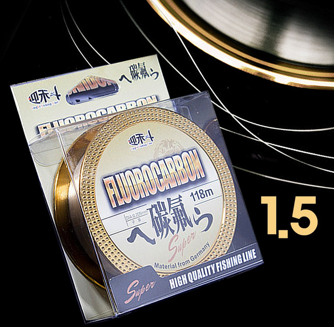 후로로 카본 목줄 118m 투명 바다 민물 낚시 원줄 카본줄 쇼크리더 카본 라인 낚시줄, 1개