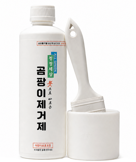 청정세상 붓으로 바르는 곰팡이 제거제 (붓포함), 500g, 1개