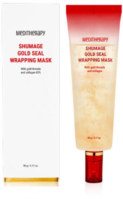 메디테라피 슈마지 골드실 랩핑 마스크, 1개입, 1개 - 쿠팡