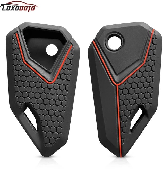 혼다 아구스타 가와사키 야마하 스즈키 N5 200 CB125R 용 실리콘 키 케이스 체인 홀더 커버, 01 redline