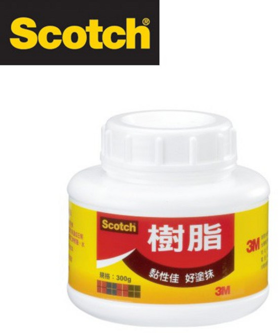 3M Scotch 樹脂 白膠 3300 (300cc), 1個