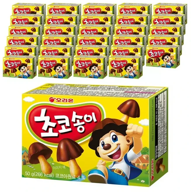 초코송이 50g 사무실간식 과자맛집 30개, 1개