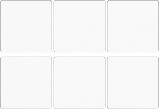 펴나나다 아크릴 가구받침 밀림방지 패드, 6개