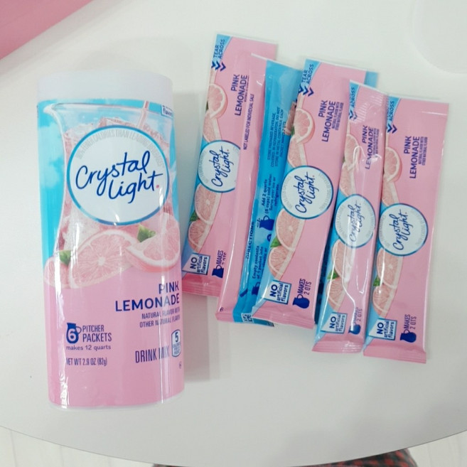 크래프트하인즈 크리스탈 라이트 핑크 레몬에이드 분말, 82g, 5개, 1개입