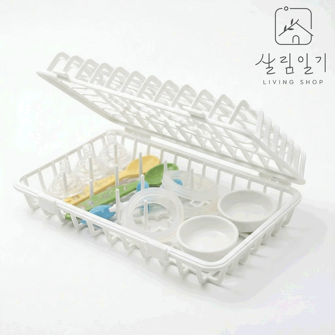 살림일기 식기세척기 바스켓 1+1 세트 젖병 부속 소품 세척망, 1개, 식기세척시바스켓 - 2개