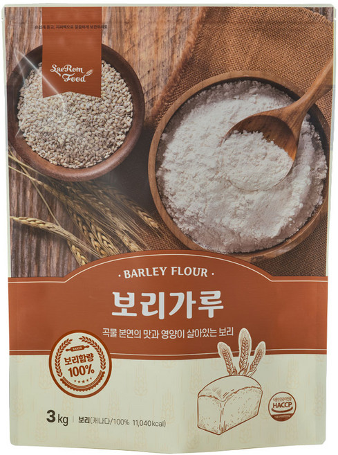 새롬푸드 보리가루, 3kg, 1개