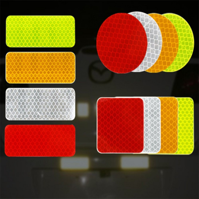 더가몽 자전거 안전 반사판 트랙터반사판, 원형 옐로우