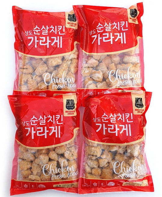 상도푸드 순살치킨가라아게 (다리살) 1kg 치킨텐더 치킨너겟, 4개