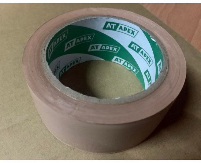 AT APEX PVC免刀膠帶 48mm x 27M 布紋手撕膠帶, 1個