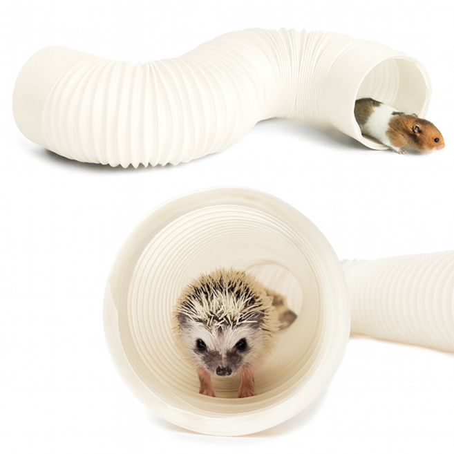 아코디언 햄스터 고슴도치 터널 1M, 회색, 1개