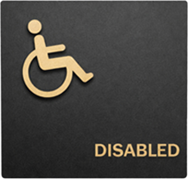 오드상회 장애인 화장실 표지판 남녀 화장실 표지판 공용 표지판, 1개, B_장애인