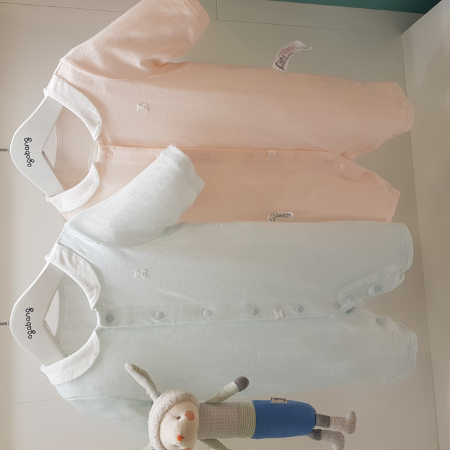 아가방 여름 베이비페어 모달 7부 우주복 민트 핑크 초경량 부드러운 소재 신생아 백일 여름 우주복 / 땀쟁이 아가 시원하게 입은줄도 몰라요