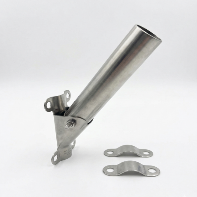 스텐 국기꽂이 1구 발코니형 깃발꽂이 태극기 국기 SUS304, 1개, 국기꽂이1구