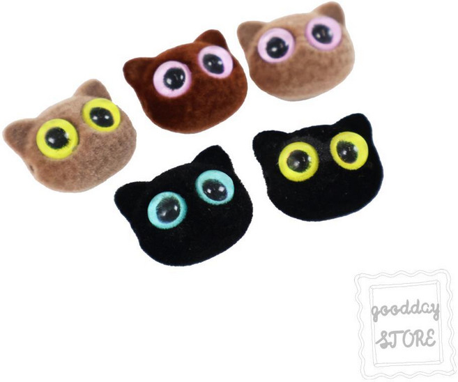 고양이 DIY 비즈 부자재 5p 볼펜꾸미기, 랜덤, 1개
