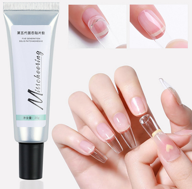 [140개 대용량] 입체 젤네일팁 단품 3D 고급 클리어 다이아컷 패턴 네일팁 재고 세일! (7종 택1), 1개, 03. 말캉 글루 젤(20ml), 20ml