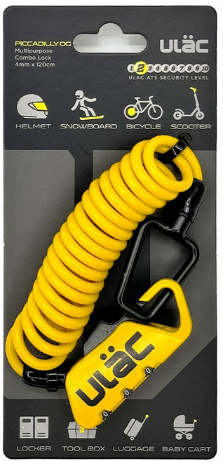 유락 피커딜리 자물쇠, 옐로우, 1개