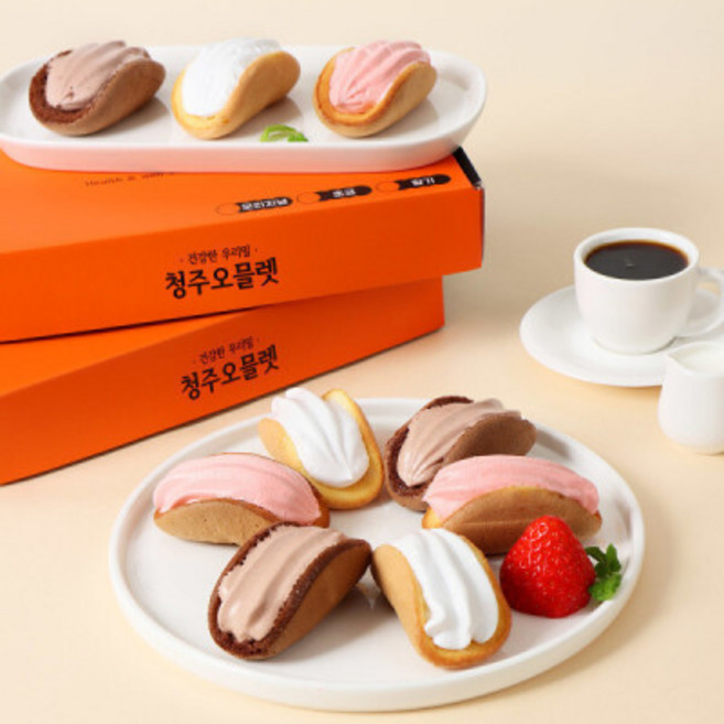 맘스케이크 청주오믈렛 아침한끼 간식대용 2박스(총24개입), 5g, 2박스