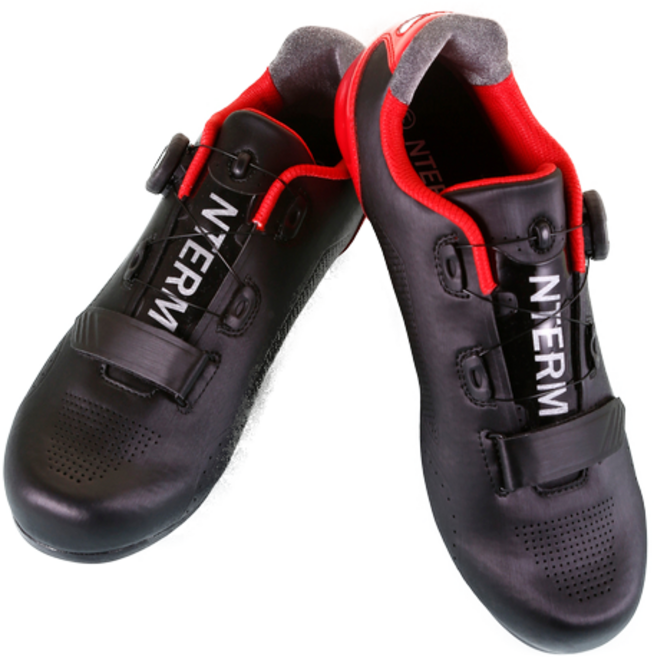 NTERM 앤텀 평페달 자전거 신발, 블랙, 285