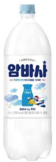 사랑주는 쇼핑몰 밀크소다 암바사 1.5Lx, 1.5L, 6개