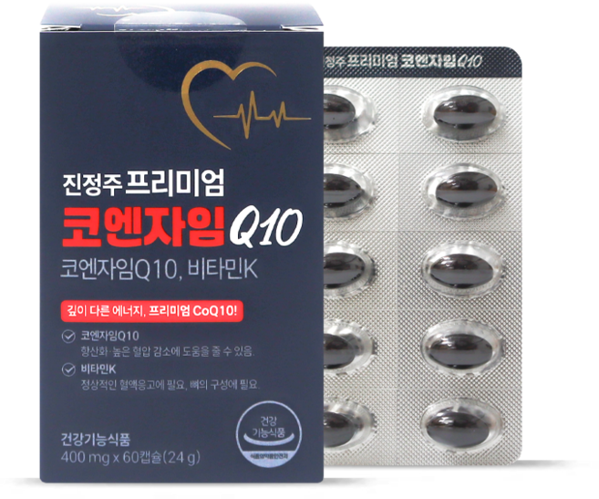 진정주 프리미엄 코엔자임Q10(60캡슐), 1박스, 60정
