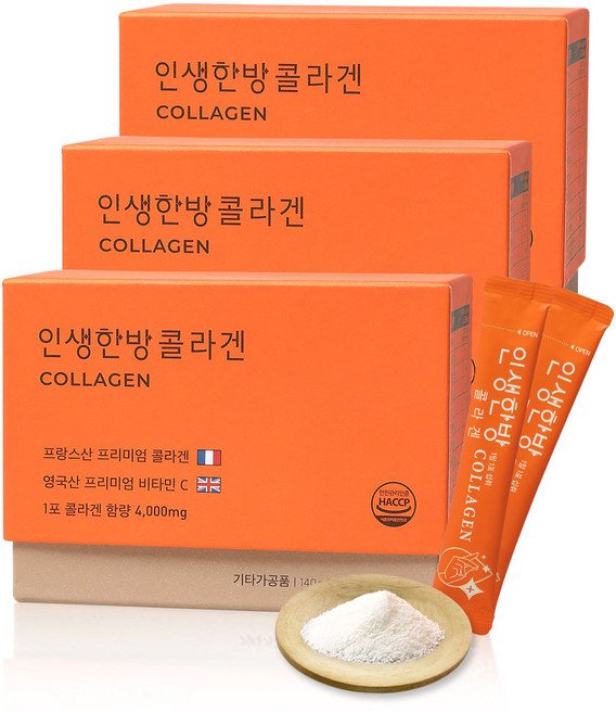 인생한방 콜라겐 프랑스, 140g, 3개