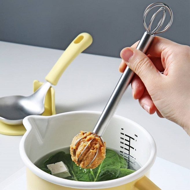 스텐304 계량 거품기 계란풀기 된장 머들러, 1개