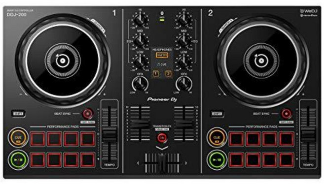 Pioneer 스마트 DJ 콘트롤러 DDJ-200, 블랙
