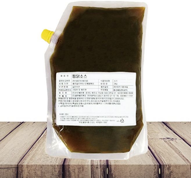 새한 찜닭소스 2kg [한국물] 찜닭고급전문점맛 찜닭간장양념농축액 육가공공장프랜차이즈찜닭양념소스찜, 1개