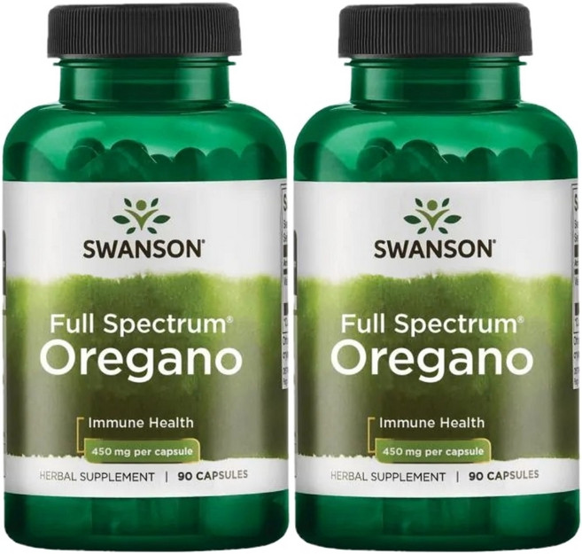 스완슨 오레가노 450mg, 2개, 90정