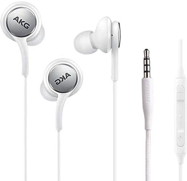 [홈방구]삼성전용 3.5 단자 유선이어폰 정품 AKG 스마트폰 갤럭시 노트북 인강 게이밍 S8 S9 S10 노트8 노트9 아비스토 귀이개 구성품 포함, 화이트