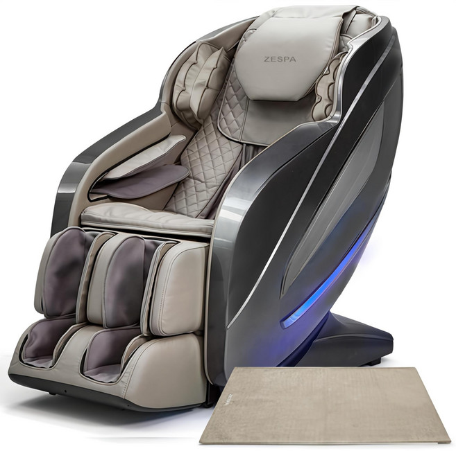 제스파 컴포르테 안마의자 + 전용 러그 방문설치, ZPC2033(안마의자), ZP540(러그), 모던그레이 + 랜덤발송(러그)