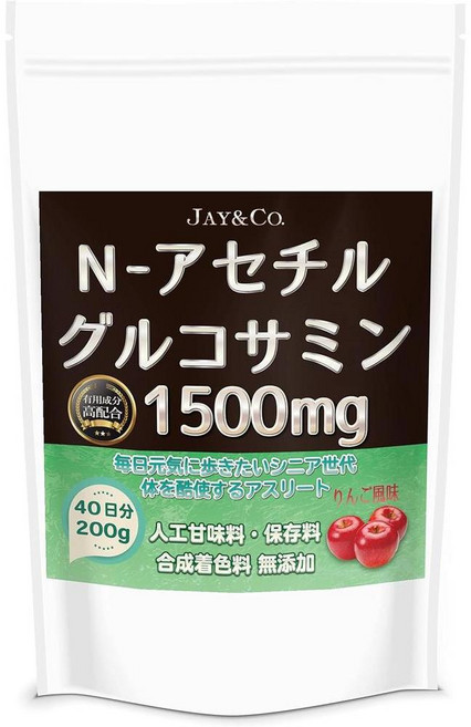 JAY&CO. 고함량 1500mg N-아세틸 글루코사민 분말 150g 무첨가