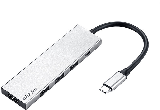 ThinkPad 레노버 Type-C 도킹 스테이션 USB 3.0 멀티허브 HDMI 컨버터 PD 고속 충전, 1