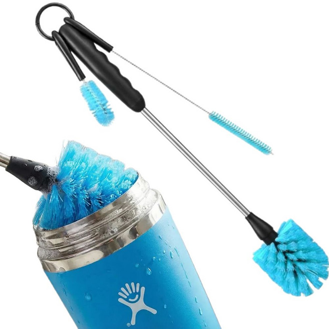 브라이프 구석구석 프리미엄 텀블러 세척솔 세트, 1세트, 블루