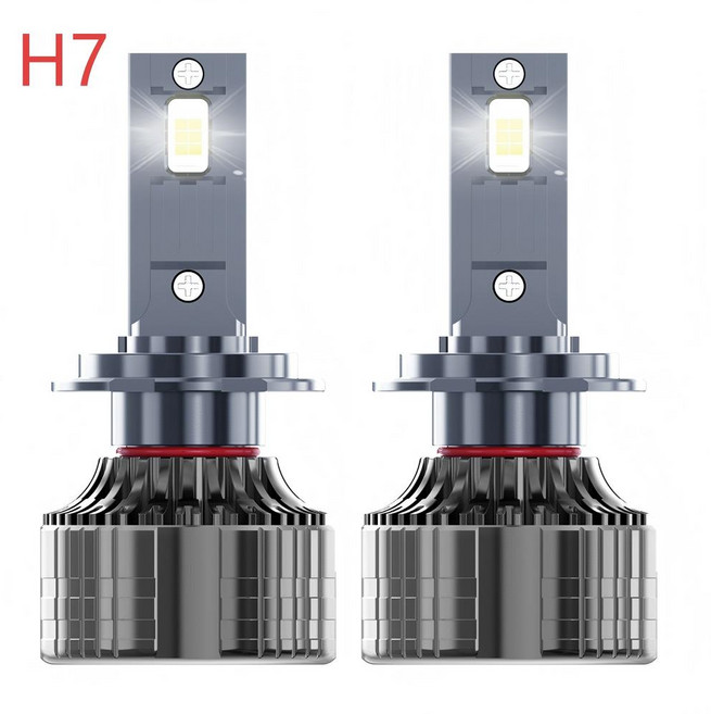 호밍사이 LED 자동차전조등140W 원근광 헤드라이트 초광택 led 전조등 2P, 1개, H7