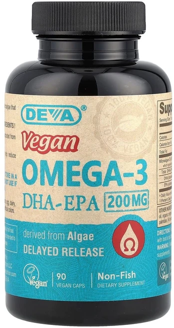 데바 비건 오메가3 DHA-EPA 방출 지연 비건 캡슐 90정, DEV00055, 1개 - 쿠팡
