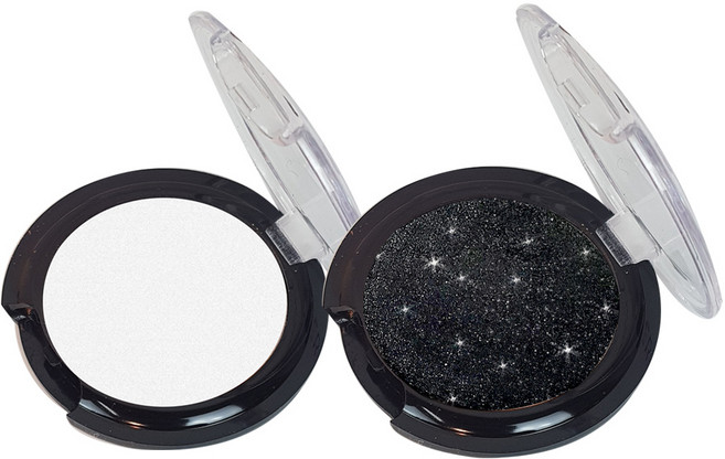 2개세트 레쥬베라 아이섀도우 화이트섀도우 블랙섀도우 아이메이크업 스모키화장 아이쉐도우 아이섀도우, 펄화이트/펄블랙, 1개