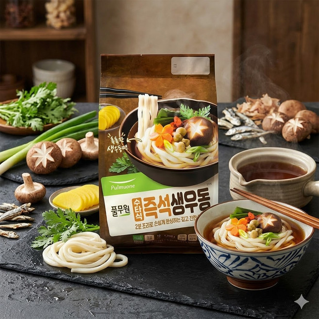 코스트코 풀무원 수타식 즉석 생우동 195g, 10개
